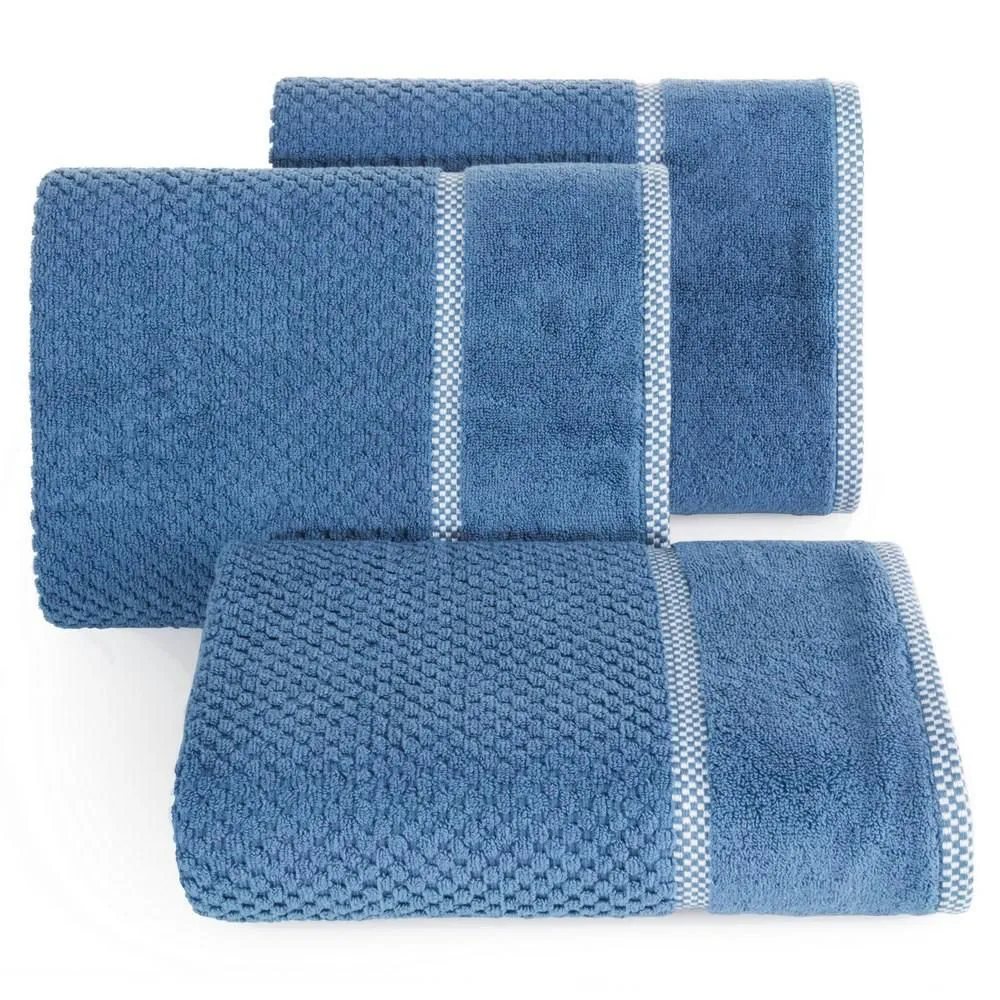 Ręcznik Caleb 70x140 niebieski 540g/m2 Eurofirany