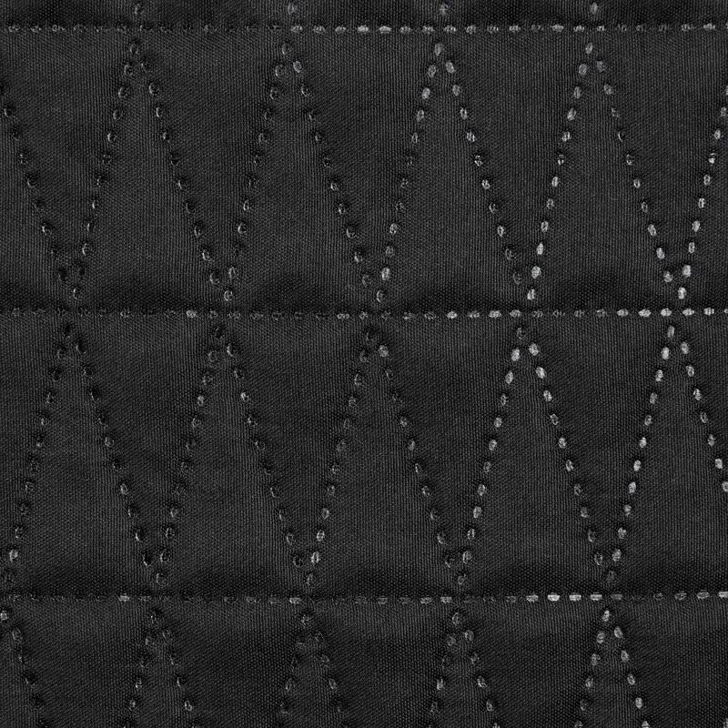 Narzuta na fotel 70x160 Boni czarna  geometryczna