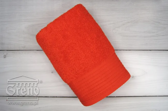 Ręcznik Novita 50x90 pomarańczowy 460 g/m2 frotte Greno