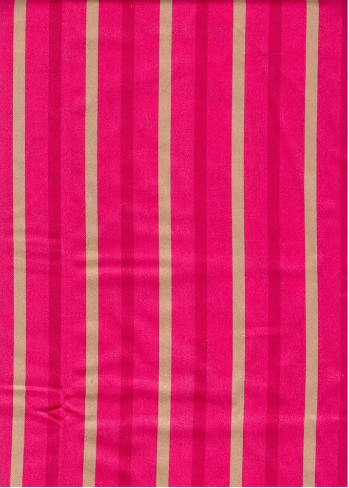 Wzór drugiej strony poszwy na kołdrę i poszewek na poduszki w paski różowo-beżowe tak jak zdjęcie