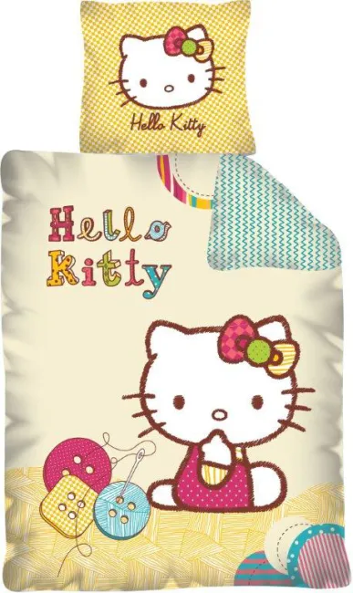 Pościel dziecięca 160x200 Hello Kitty GUZIK