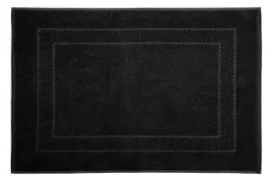 Dywanik łazienkowy 50x70 Caleb czarny  bawełniany 650g/m2 Eurofirany