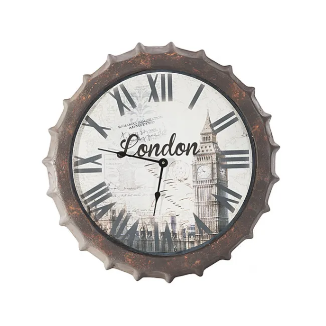 Zegar ścienny 42x5 City 02 kapsel Londyn Wieża zegarowa Big Ben Eurofirany