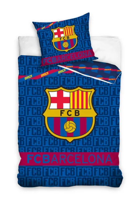 Pościel bawełniana 160x200 C Barcelona z herbem FCB8021 1383