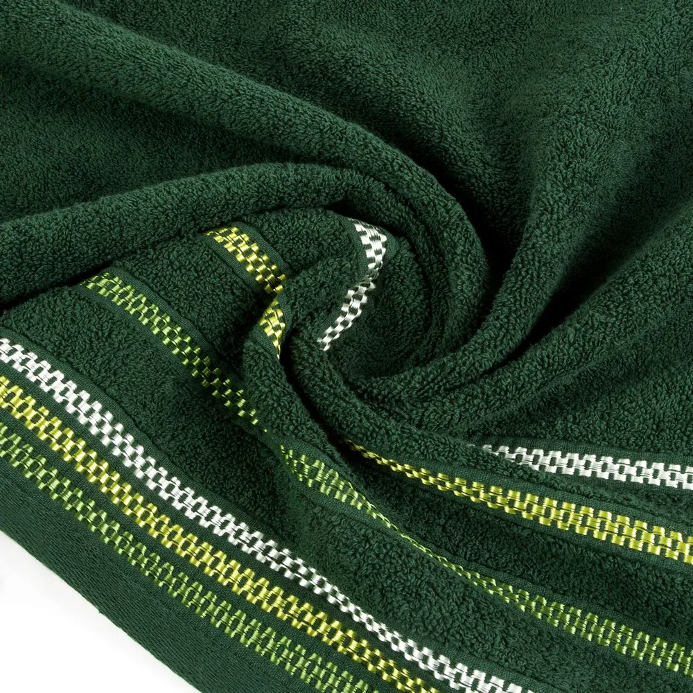 Ręcznik Livia 3 70x140  zielony ciemny 460g/m2 frotte Eurofirany