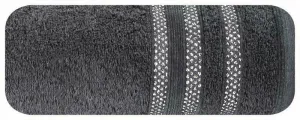 Ręcznik Judy 70x140 czarny 500g/m2  Eurofirany