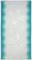 Ręcznik Flora Ocean 70x140 turkusowy      bawełniany frotte 380 g/m2 Greno
