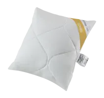 Poduszka antyalergiczna 40x40 Corneo Eco biała jednowarstwowa z włóknem kukurydzianym biodegradowalnym Inter-Widex