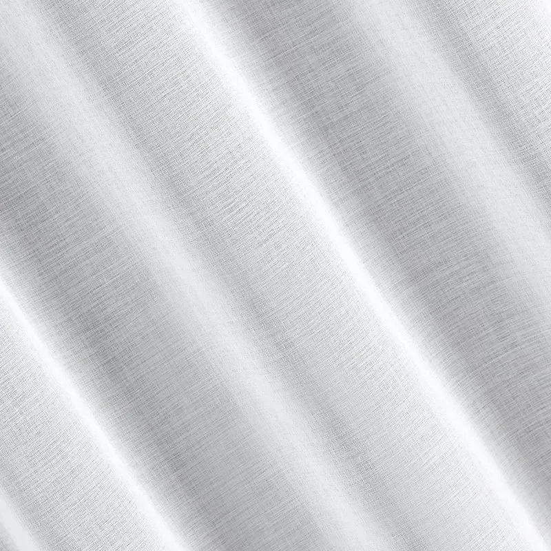 Firana gotowa lana 350x150 cm biały