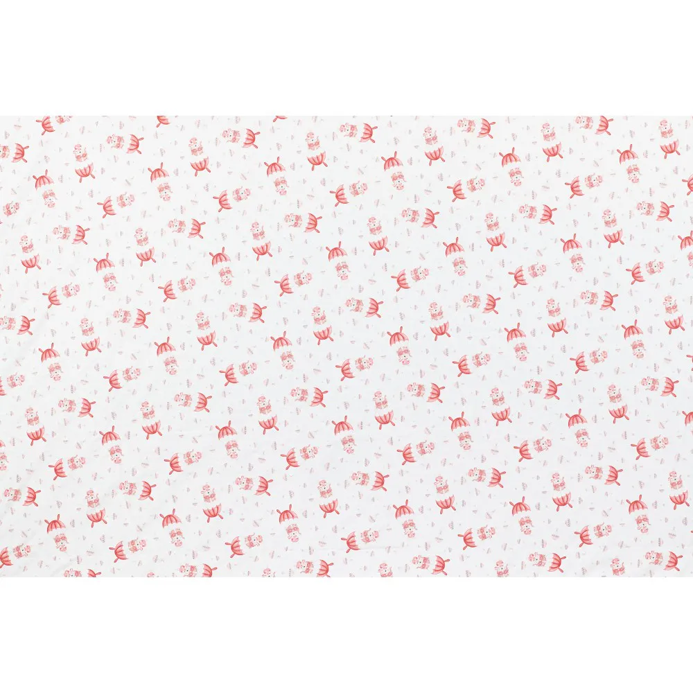 Kocyk dziecięcy 80x110 Misie różowy       mikrofibra z tłoczonymi bąbelkami