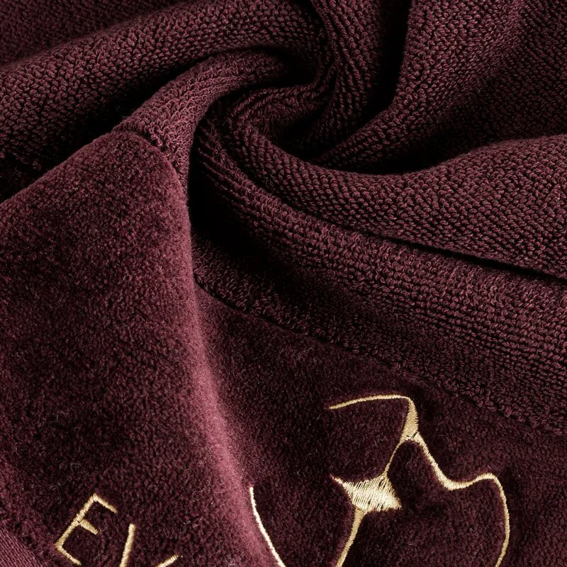Ręcznik Gaja 50x90 bordowy frotte 550  g/m2 frotte Eva Minge Eurofirany