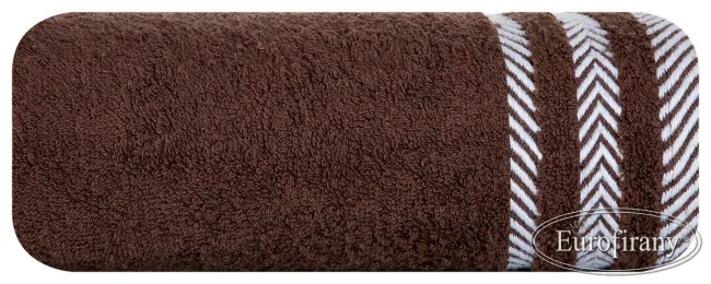 Ręcznik Mona  30x50 19 brązowy frotte 500 g/m2 Eurofirany