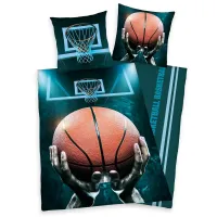 Pościel bawełniana 135x200 Koszykówka     Basketball 7844 z jedną poszewką 80x80 H23