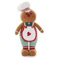 Ozdoba świąteczna Doll lalka 23x13x57 brązowa Eurofirany