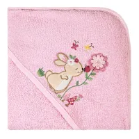 Ręcznik dziecięcy 50x90 Baby 47 różowy  królik 450g/m2 Eurofirany
