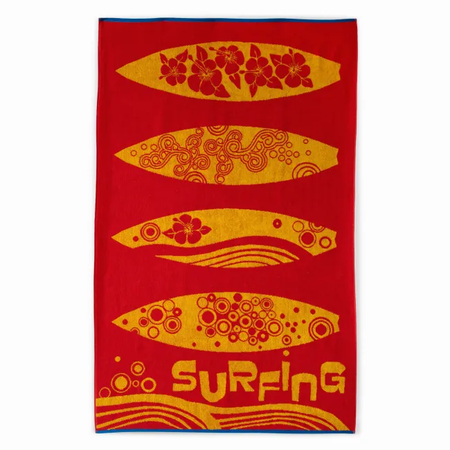 Ręcznik plażowy 100x160 Surfing Pomarańczowy Zwoltex