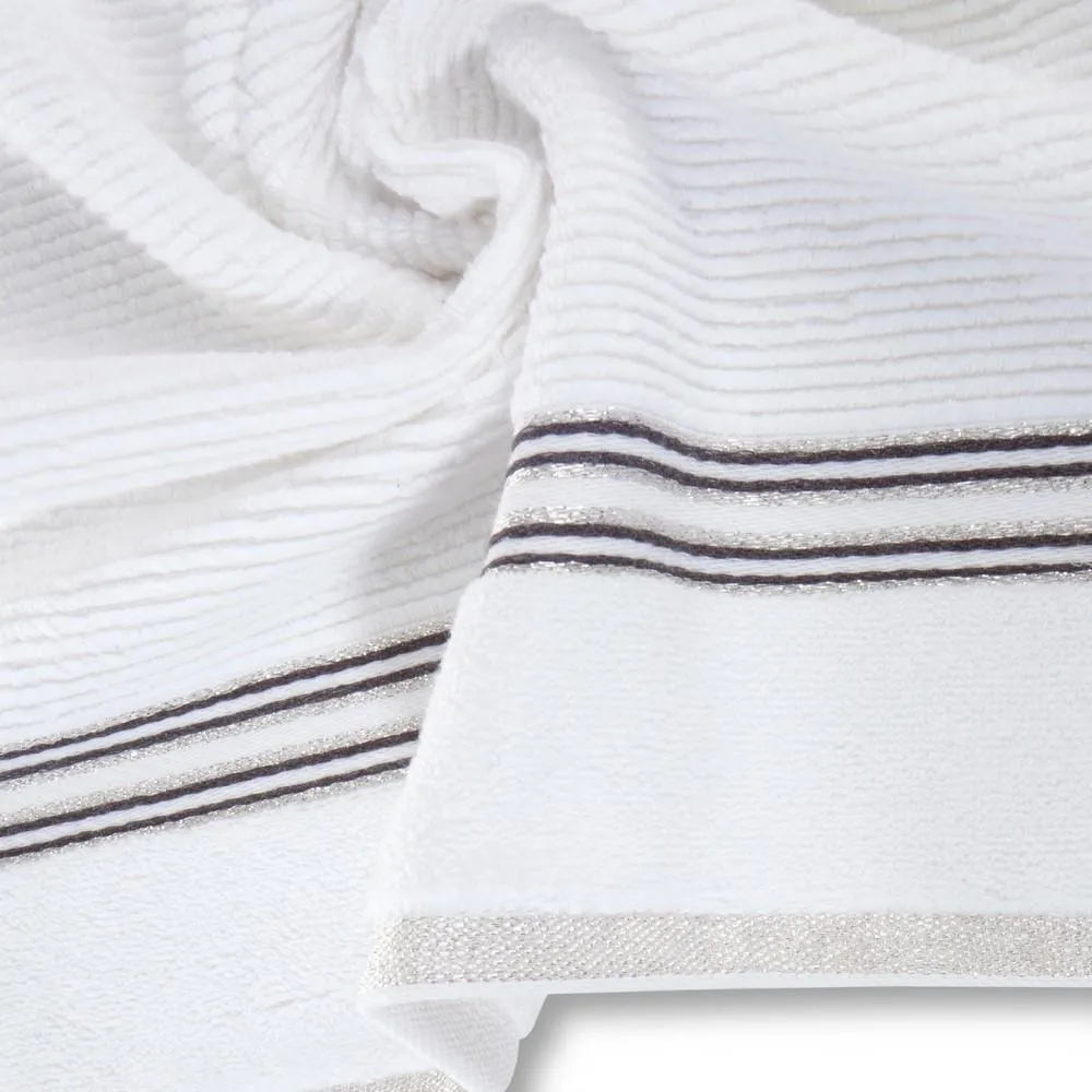 Ręcznik 50x90 Filon 01 biały 530g/m2 Eurofirany