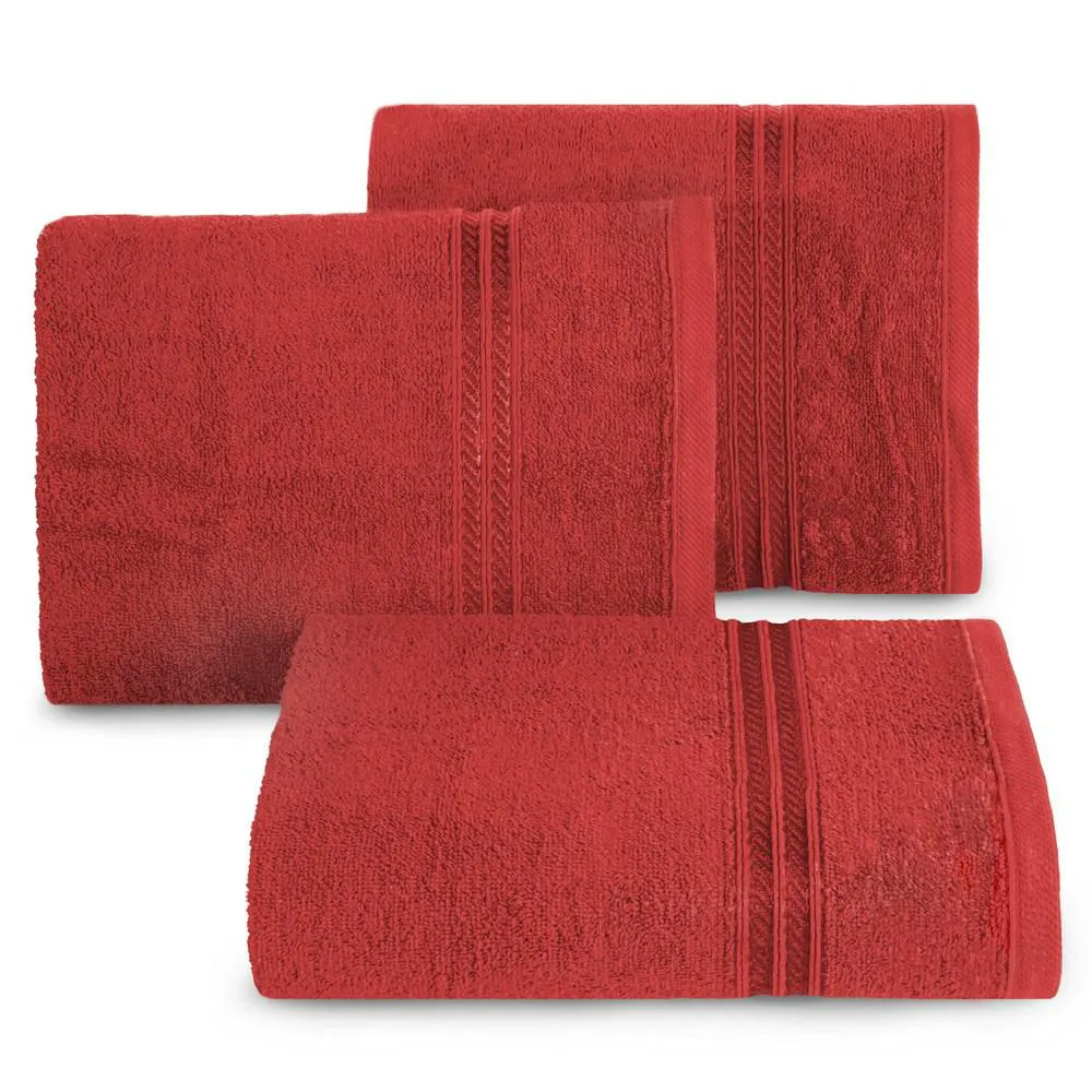 Ręcznik Lori 70x140 czerwony 450g/m2 Eurofirany