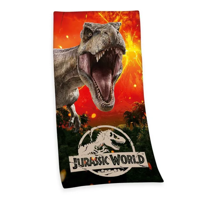 Ręcznik dziecięcy 75x150 Park Jurajski 8918 Dinozaur Jurassic World bawełniany