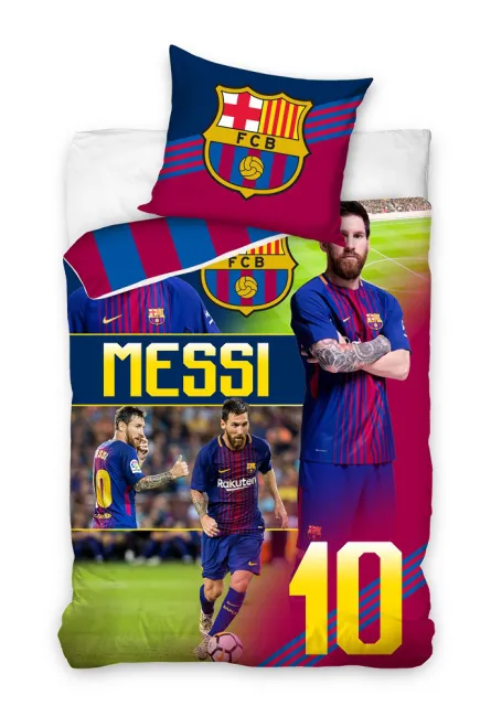 Pościel bawełniana 160x200 FC Barcelona Messi 10 FCB172048 1755