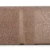 Ręcznik Sylwia 1 50x90 brązowy ciemny     frotte z żakardową bordiurą 500g/m2 Eurofirany