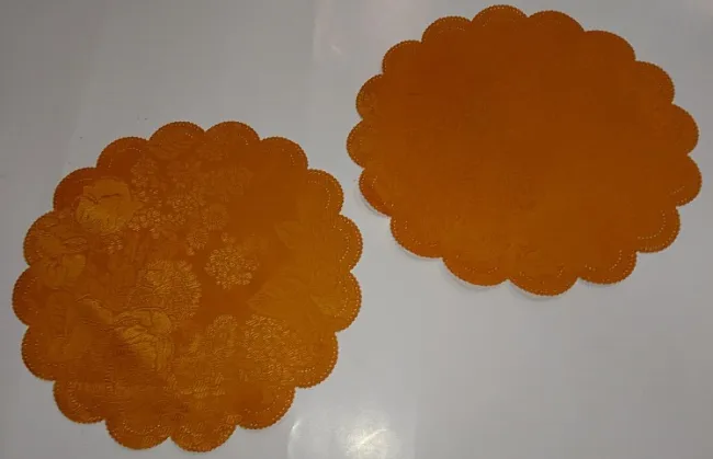 Serwetka plamoodporna śr 18 cm pomarańcz jednobarwna wzorzysta niska cena
