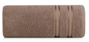 Ręcznik Manola 70x140 brązowy frotte  480g/m2 Eurofirany