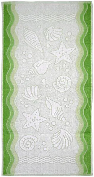 Ręcznik Flora Ocean 70x140 zielony        bawełniany frotte 380 g/m2 Greno