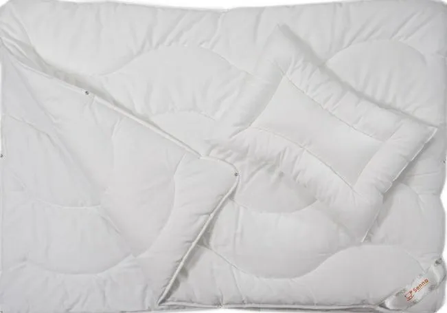Kołdra dla dzieci 90x120 poduszka 40x60 Satine Cztery Pory Roku biała Inter-Widex