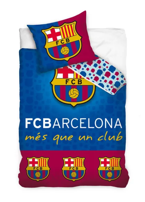 Pościel FC Barcelona 140x200 C Més que un club granatowo-bordowa 2194