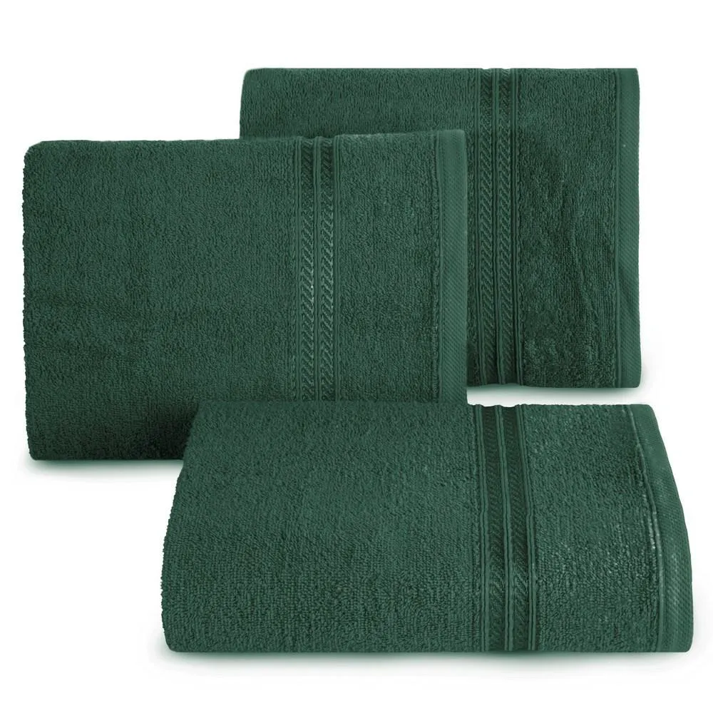 Ręcznik Lori 30x50 zielony ciemny 450g/m2 Eurofirany