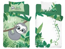 Pościel bambusowa 90x120 3952 B Miś Koala zielona biała mam już tyle miesięcy i dni poszewka 40x60 dziecięca Bambus 103