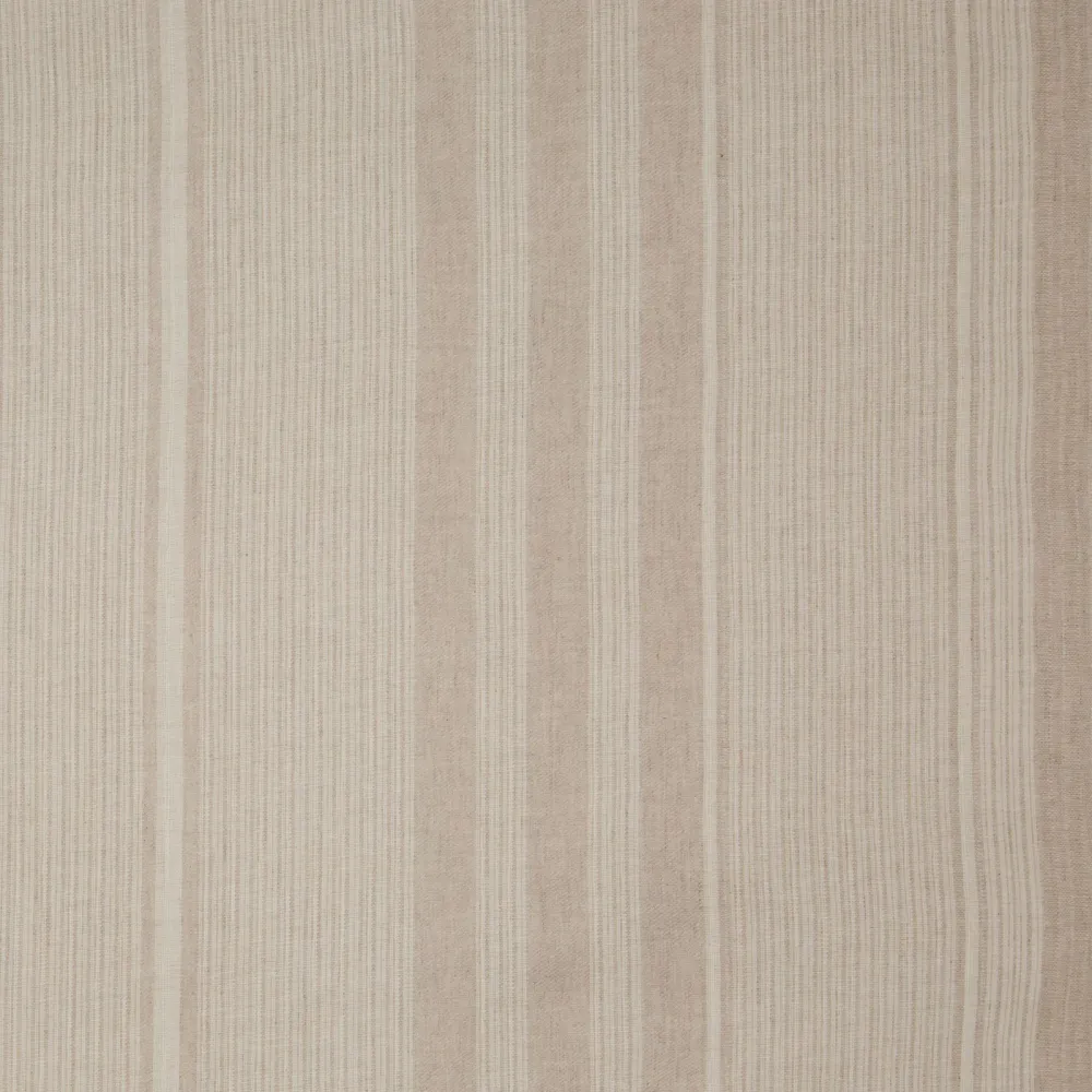 Pościel bawełniana 160x200 Seville 12 beżowa zdobiona żakardowym wzorem w pasy Terra Collection Eurofirany
