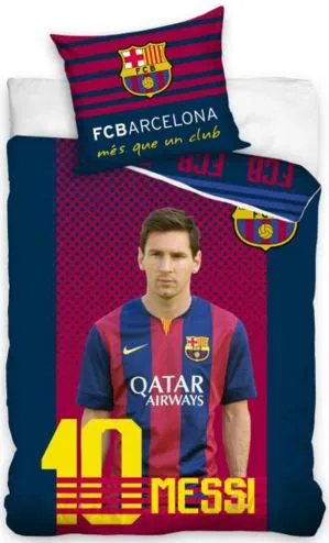 Pościel bawełniana Messi 160x200 FC Barcelona 9129 FCB 9006