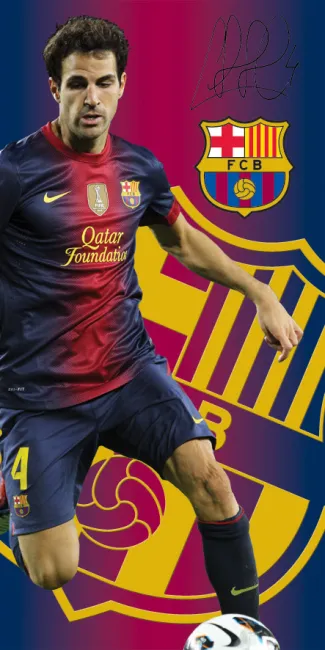 Ręcznik FC Barcelona 75x150 Fabregas 464