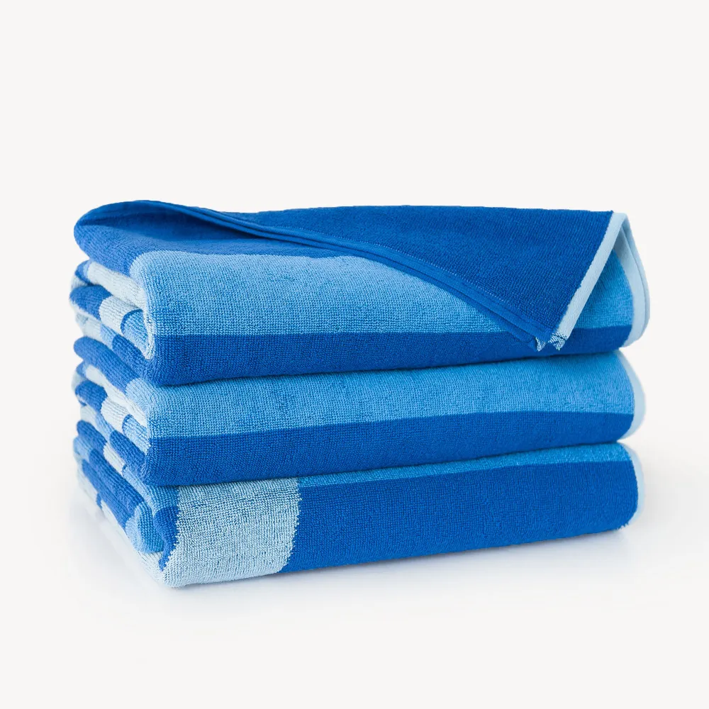 Ręcznik plażowy 100x160 Rejs 8140/1 niebieski ster 380 g/m2 Zwoltex