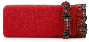 Ręcznik 50x90 Santa 1 czerwony świąteczny frotte Eurofirany New