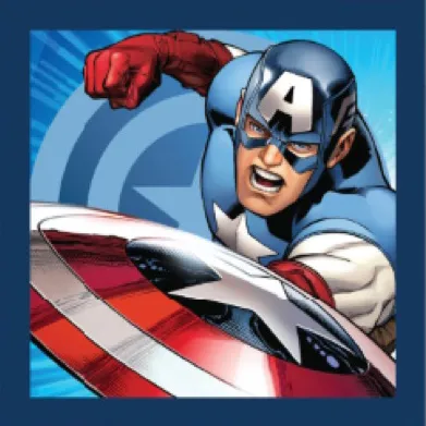 Ręcznik magiczny 30x30 Avengers A 8573 Kapitan Ameryka Steve Rogers