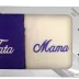 Komplet ręczników w pudełku 2 szt 70x140 Mama Tata kremowy fioletowy 21