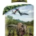 Pościel bawełniana 140x200 Jurassic       World Park Jurajski dinozaury T-Rex moro 6237 poszewka 70x90 Kids 12 Halantex