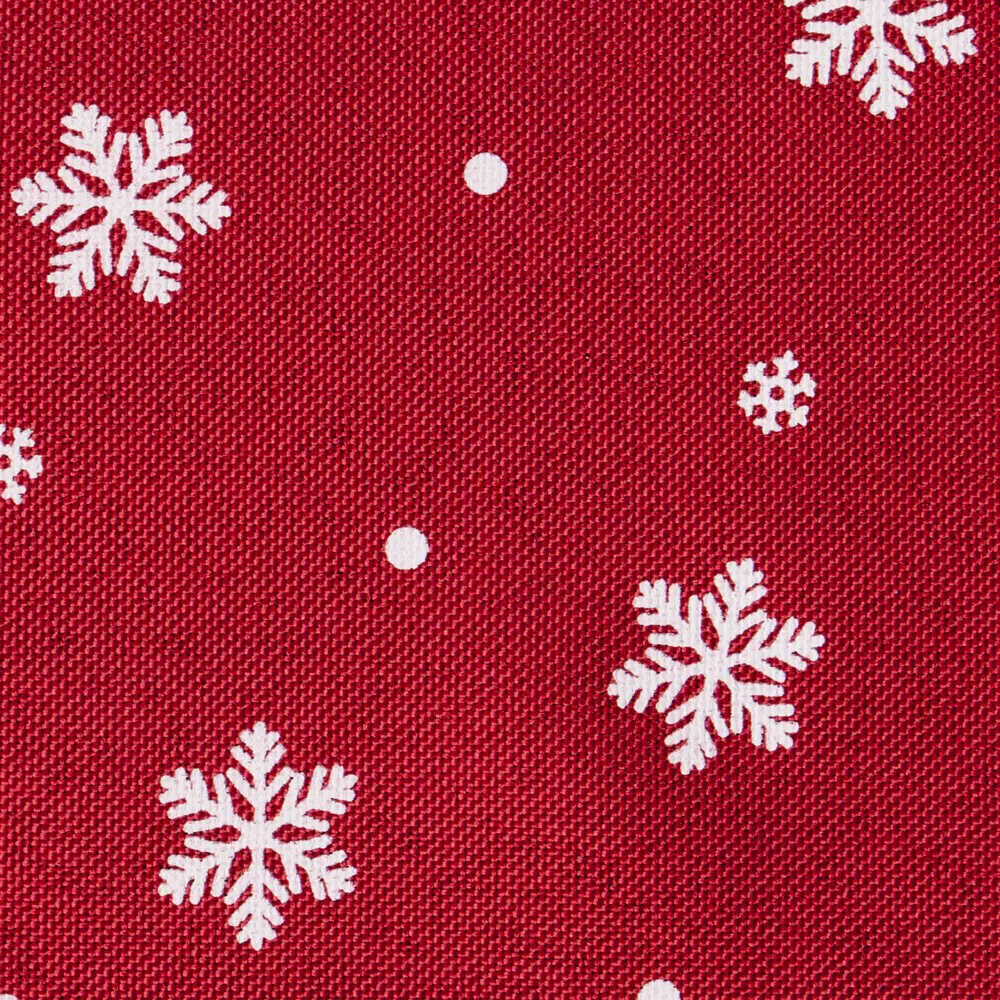 Obrus świąteczny 140x180cm. Carly  czerwony biały Eurofirany