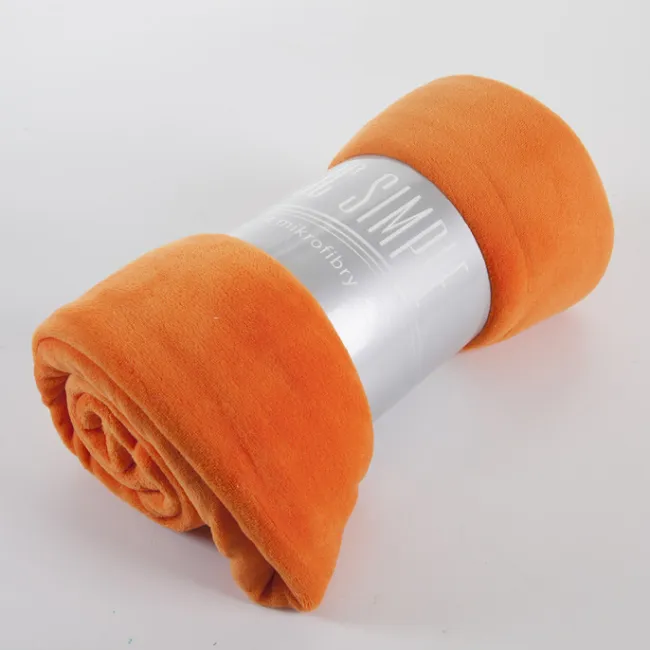 Koc z mikrofibry Simple 150x200 Pomarańczowy Eurofirany - Niska Cena