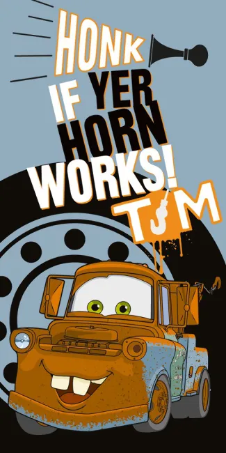 Ręcznik Cars 70x140 Auta Złomek Honk If Yer Horn Works! TM F Cars 12 9780