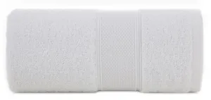 Ręcznik Liana 30x50 biały z błyszczącą  nicią 500 g/m2 Eurofirany