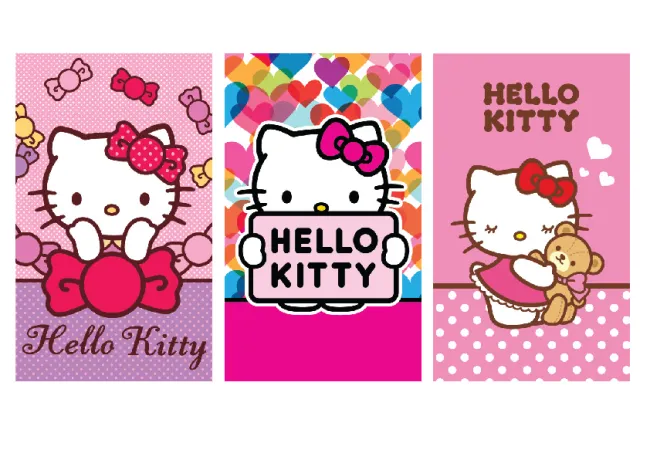 Ręcznik Hello Kitty 30x50 komplet 3szt 7612