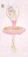 Ręcznik plażowy 70x140 Ballerina różowy bawełniany dziecięcy August 23
