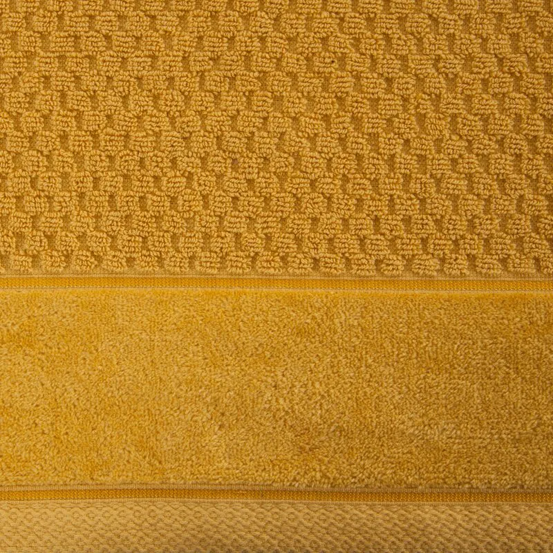 Ręcznik Frida 70x140 musztardowy frotte  500g/m2 Eurofirany