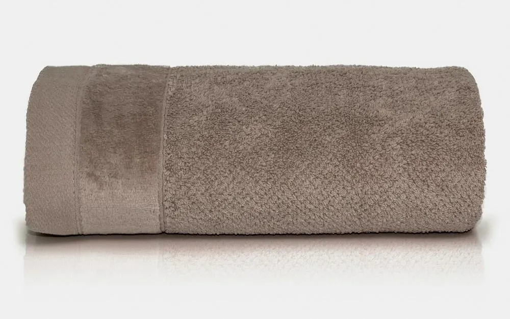 Ręcznik Vito 100x150 beżowy taupe frotte  bawełniany 550 g/m2