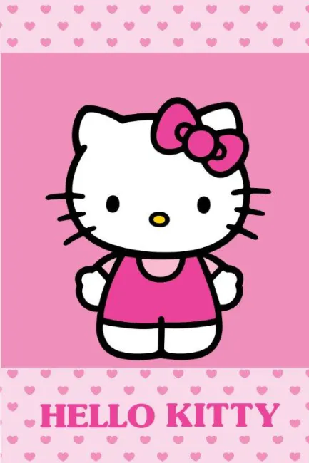 Ręcznik Hello Kitty 40x60 JASNO-RÓŻOWY Malutkie Serduszka Nowość