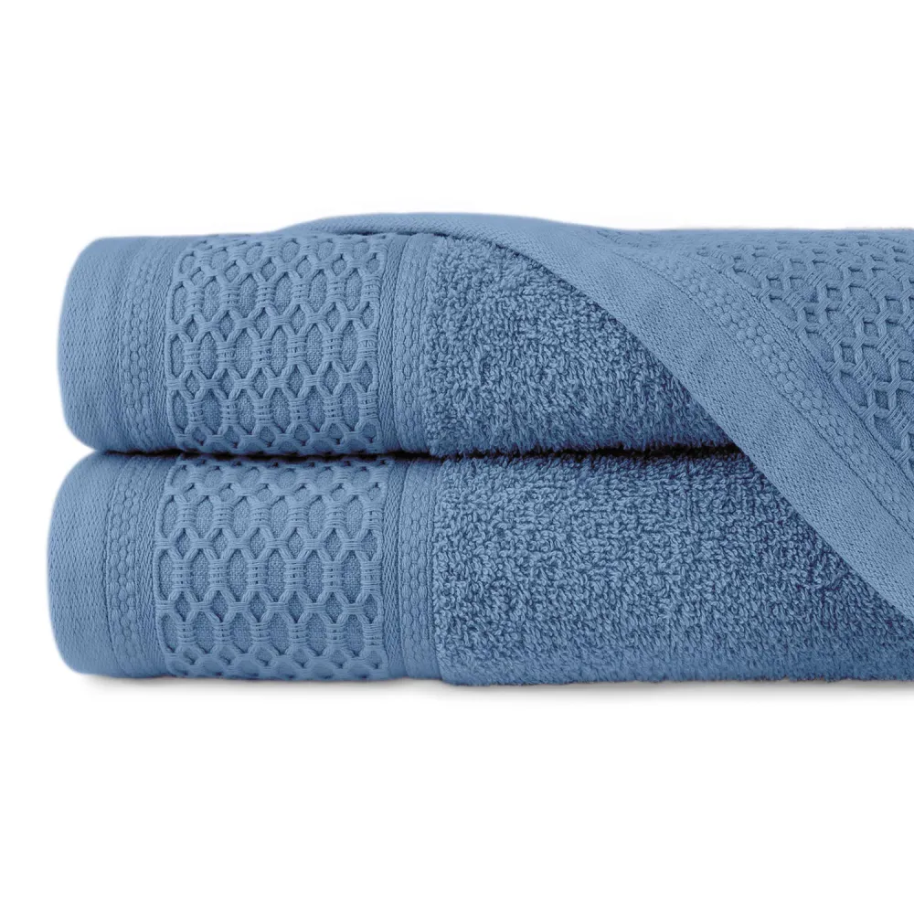Komplet ręczników 2 szt Solano niebieski  w pudełku Darymex